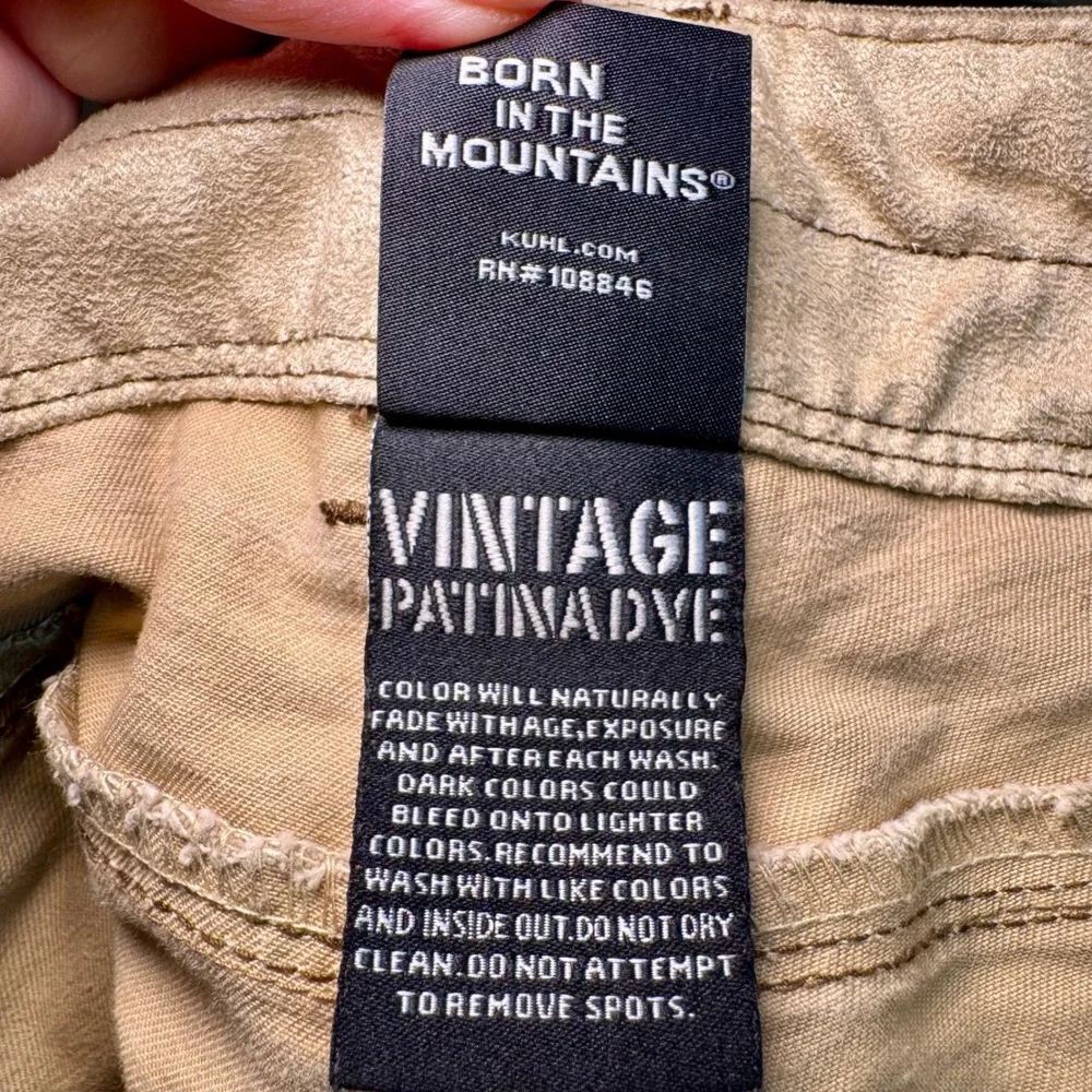 Kuhl Rydr Mens 42x32 Brown Vintage Patina Dye Rugged‎ Workwear Hiking Pants